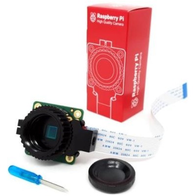 Cámara Raspberry Pi HQ con sensor IMX477 de 12,3 MP compatible con lentes C/CS