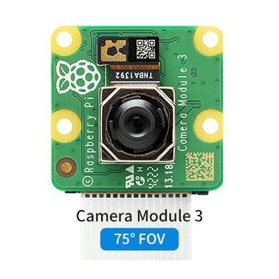 Módulo de cámara Raspberry Pi 3 Sensor SONY IMX708 12 MP Enfoque automático Campo de visión de 75°