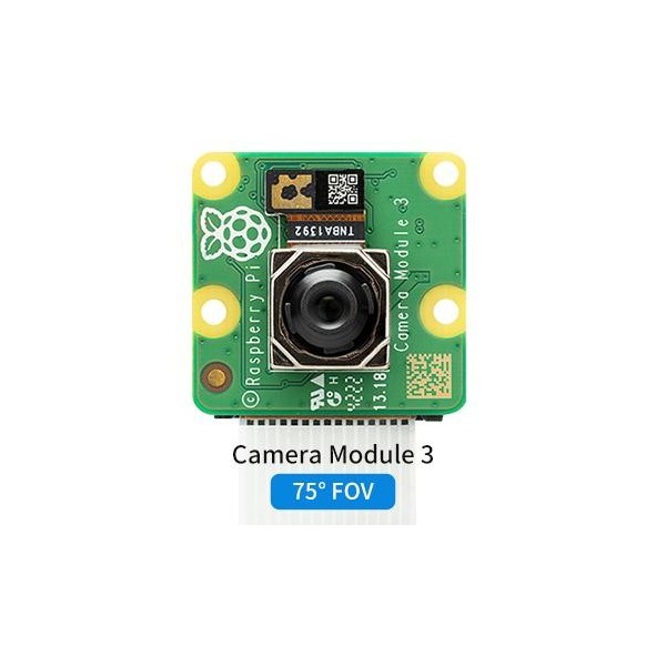 Módulo de cámara Raspberry Pi 3 Sensor SONY IMX708 12 MP Enfoque automático Campo de visión de 75°