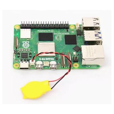 Batería de litio recargable RTC de 12,7cm amarilla para Raspberry Pi